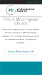 Mobile Screenshot of morningsidechurch.com
