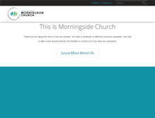 Tablet Screenshot of morningsidechurch.com